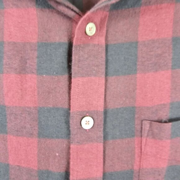 UnTuckit Men M Red Black Check Plaid Country Western Farmer Casual Outdoor Shirt - Picture 3 of 11